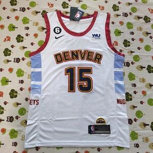 Nike NBA Denver Nuggets #15 Nicola Jokic Jersey White Jersey